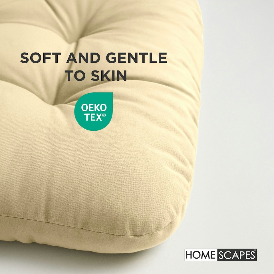 image 1 of Homescapes Cream Round Egg Chair Swing Cushion