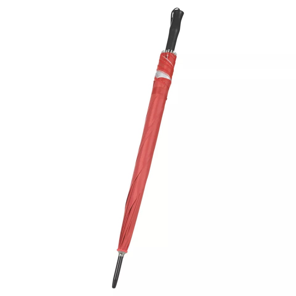 image 1 of 80cm Bridal Umbrella with Black Grip Handle | Red | 1