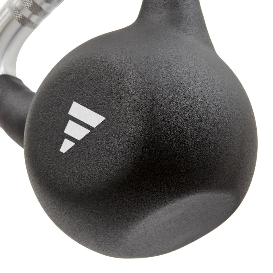 image 1 of Adidas 16 kg Neoprene-Coated Cast Iron Kettlebell | Black | Black | Not provided