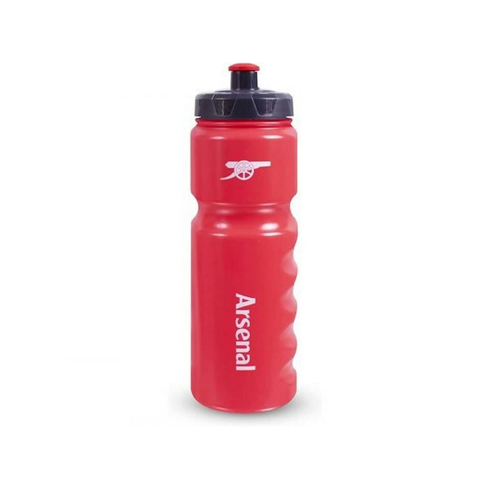 Arsenal FC Gunners Plastic Water Bottle - Red/White/Black - One Size
