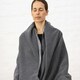 image 2 of Myga Grey Fleece Yoga Blanket - Grey