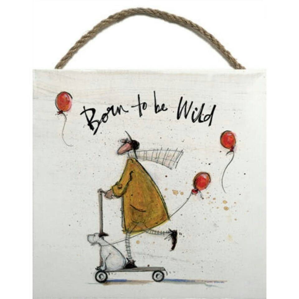 image 1 of SAM TOFT (BORN TO BE WILD) WOODEN BLOCK - WOOD PANEL - EMBW00090
