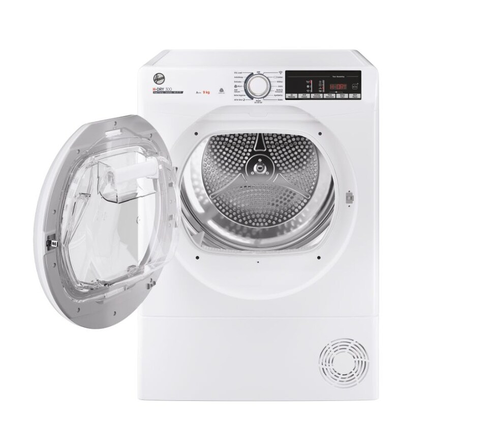 image 1 of Hoover HLE H9A3TE-80/N Heat Pump Tumble Dryer, 9kg, White, A+++ Rated