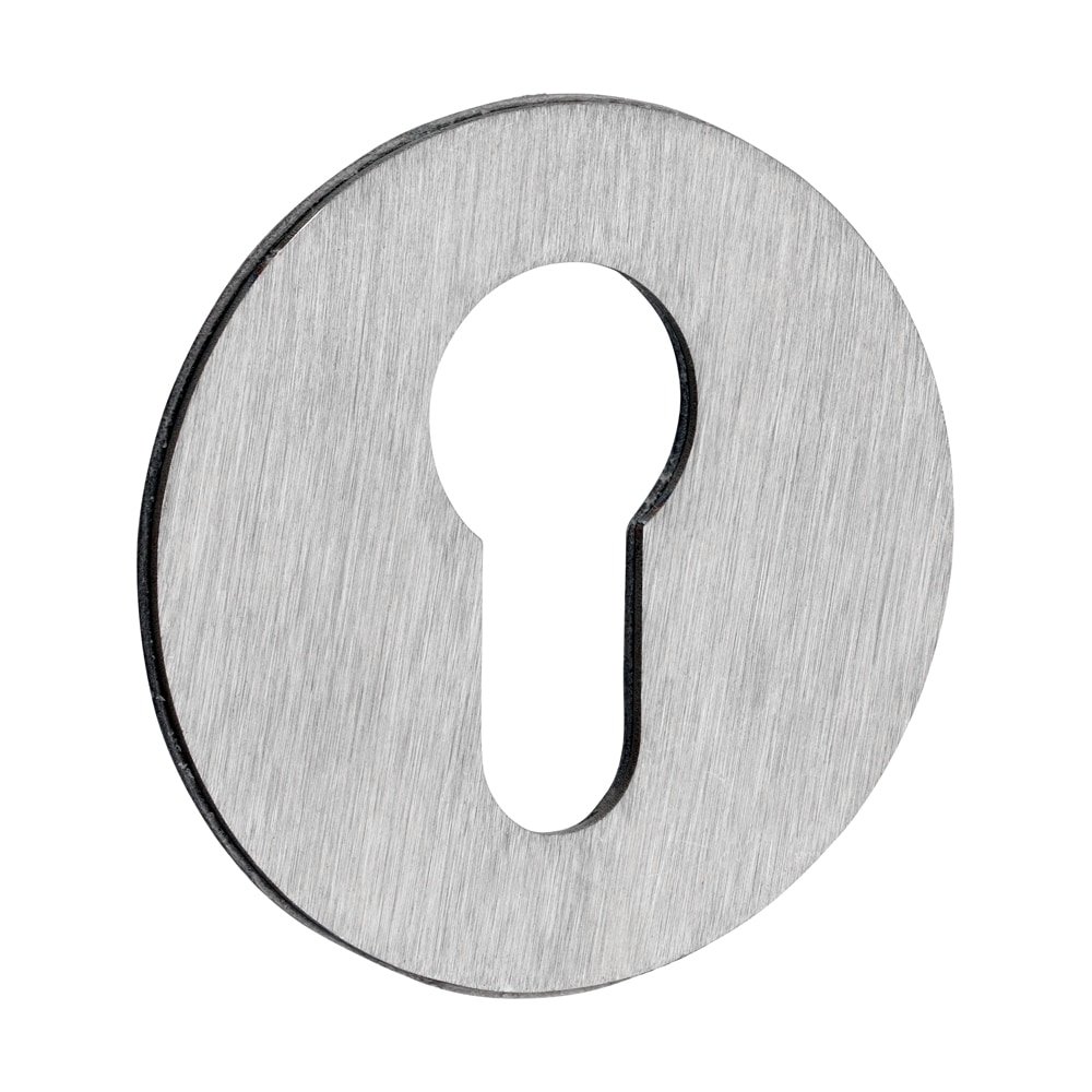 Timco Self-Adhesive Euro Escutcheon - Satin Stainless Steel 52mm