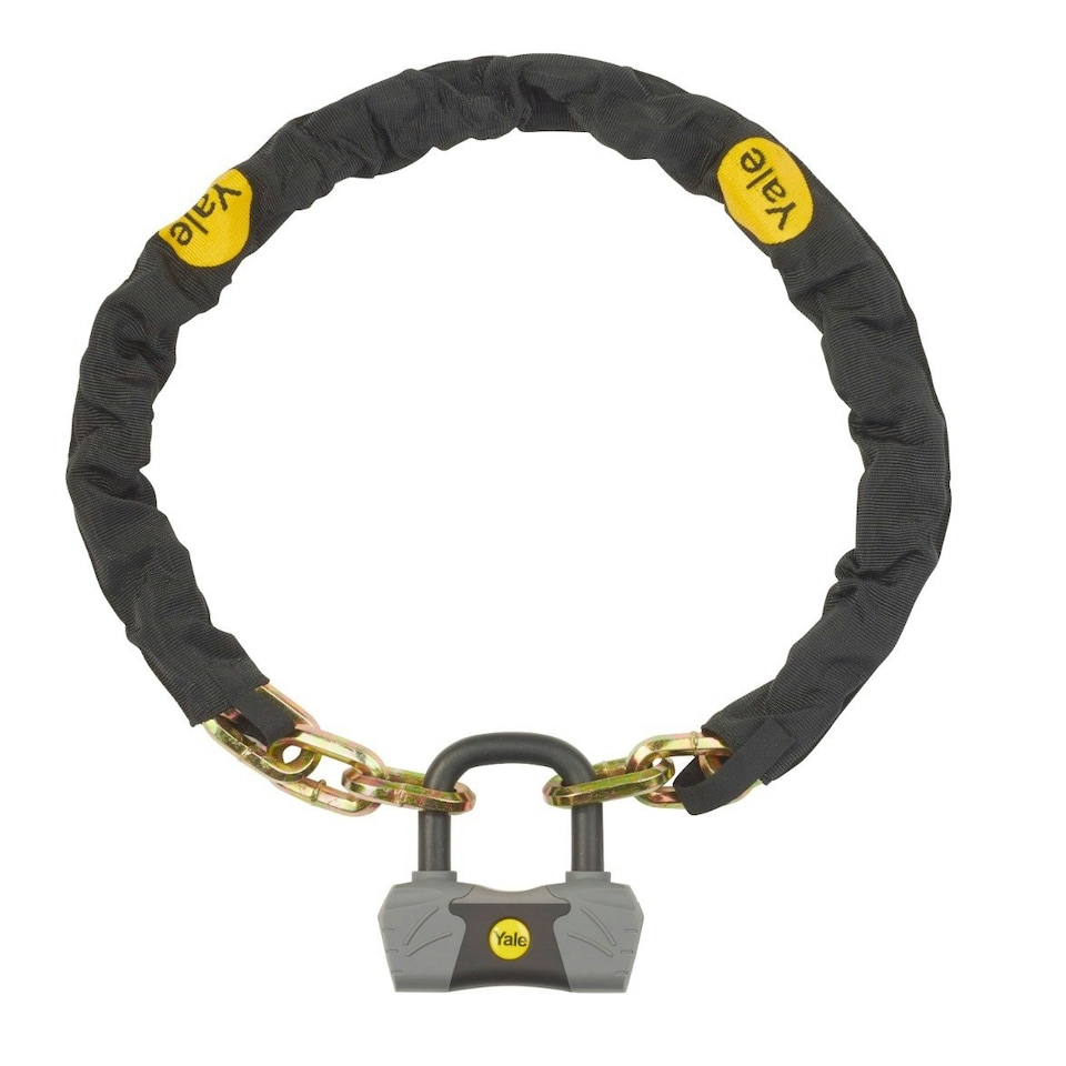 image 1 of YALE MAXIMUM SECURITY CHAIN & LOCK 1100MM SS GOLD
