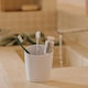 image 3 of COSMIC Toothbrush holder Ivory Unique design Soft-finish coating Saku Collection