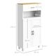 image 3 of HOMCOM Kitchen Cupboard Storage Cabinet with Drawer, Countertop, White
