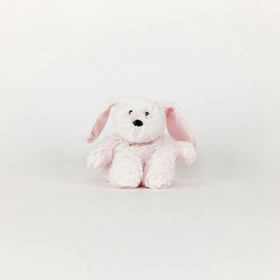 image 1 of Warmies Bunny Plush Mini Size, Fully Microwavable and Weighted Cuddly Toy for Anxiety, Chill in The Freezer or Heat in Microwave, Soft Toy Heat Pad