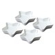 image 1 of Wm Bartleet & Sons Porcelain Mini Star Dish, Set of 4 White