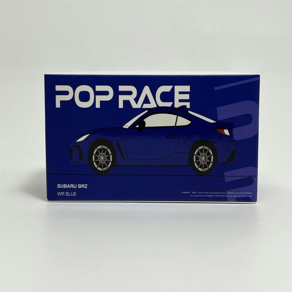 image 1 of Subaru BRZ WR Blue 1:64 Scale Pop Race PR64SBRZBL01