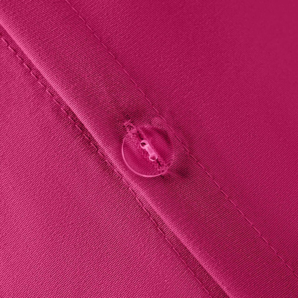 image 1 of OHS Soft Cosy Microfibre Plain Duvet Cover and Pillowcase Set Pink | Bright Pink | King