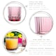 image 2 of Bormioli Rocco America '20s Water Glasses - 370ml - Lilac Rose - Pack of 6 Pink