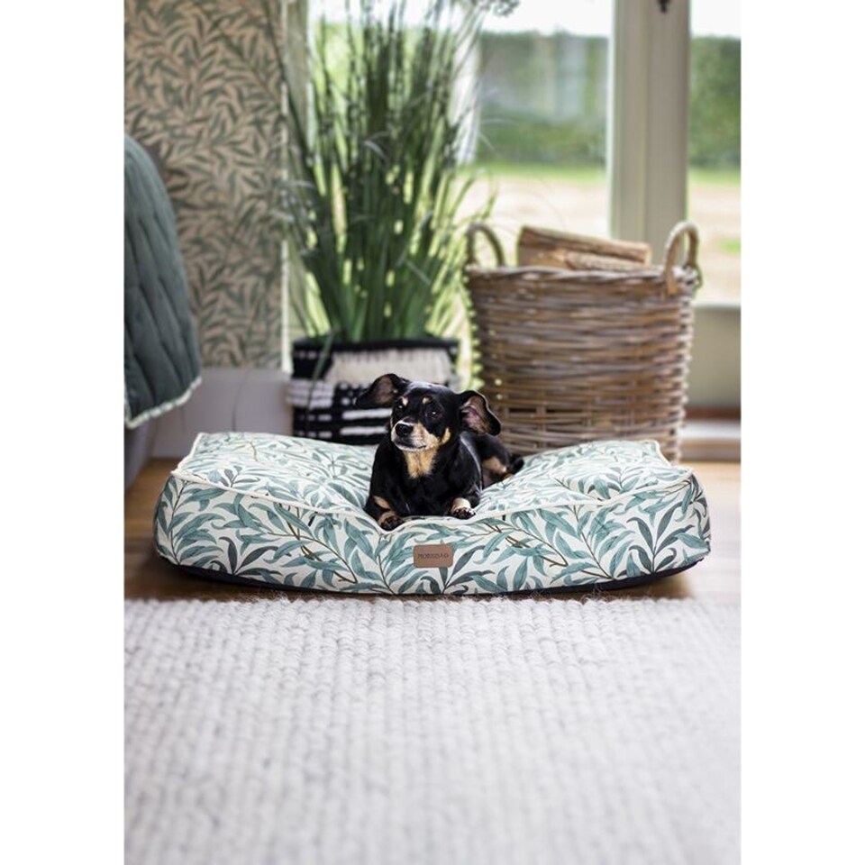 image 1 of William Morris Willow Bough Luxury Dog Bed Mattress - Medium Green | M