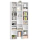 image 1 of HOMCOM 21-Cube Tall Bookcase, Modern Cube Book shelf with 10 Adjustable Shelves, Freestanding Multi-Functional Storage Unit for Living Room, Home Office, Bedroom, 181 x 89.5W cm, White | White | White
