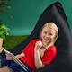 image 5 of Icon Adults Giant Indoor Outdoor Floor Cushion Bean Bag, Black
