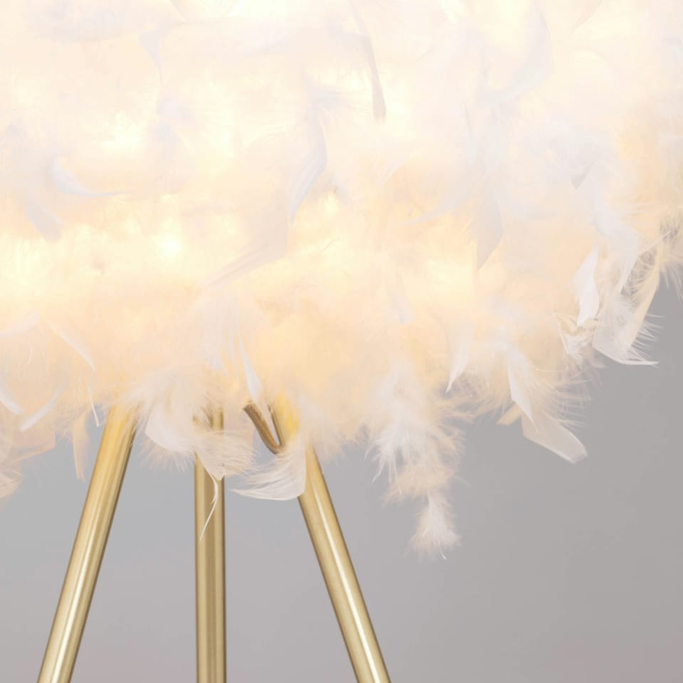 image 1 of BHS Plume Floor Lamp, Brass