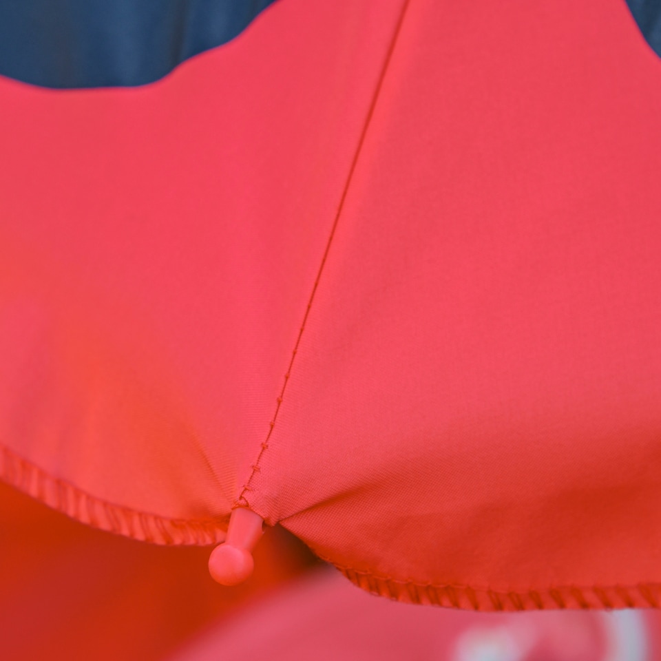 image 1 of Outsunny Kids Folding Picnic Table Chair Set Ladybug Pattern Outdoor w Parasol