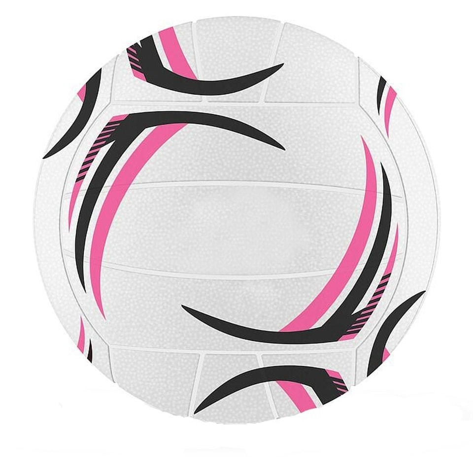 image 1 of Rhino Thunder Netball - White/Pink/Black - 5 (UTRD1624)