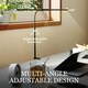 image 3 of HOMCOM Double Head Table Lamp with 3 Colour Modes & 10 Dimmable, Black | Black | 61W x 5.5D x 64H cm
