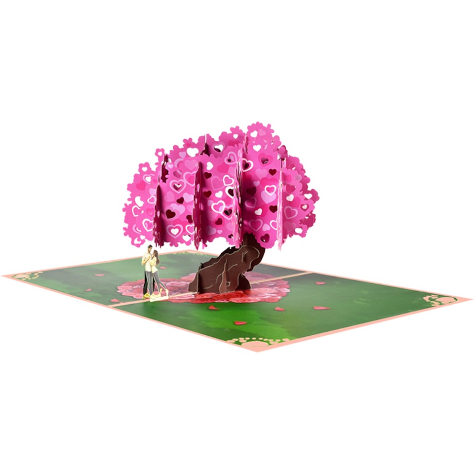 image 1 of Heart Tree 3D Pop Up Greeting Card