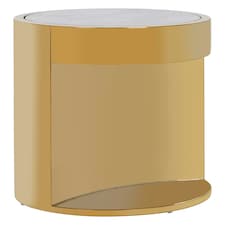 ontemporary Design Round Side Table, Stylish Side Table, Boutique Inspired Versatile Modern Side Table Gold