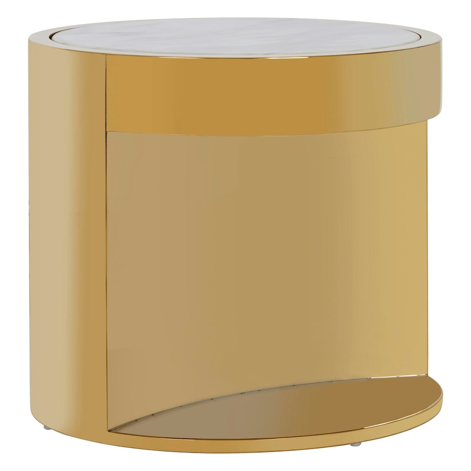 image 1 of ontemporary Design Round Side Table, Stylish Side Table, Boutique Inspired Versatile Modern Side Table Gold