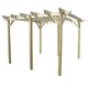 image 1 of Garden Pergola 6 Posts - Wood - L240 x W780 x H270 cm - Light Green