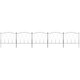 image 9 of Outsunny 5PCs Decorative Garden Fencing Metal Border Edging