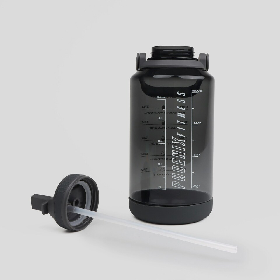 image 1 of Phoenix Fitness Motivational Water Bottle - Slate