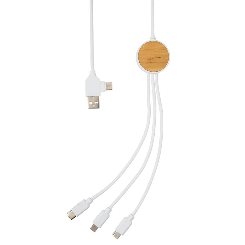 image 1 of XD Collection Ontario 6-In-1 USB Cable - White - One Size