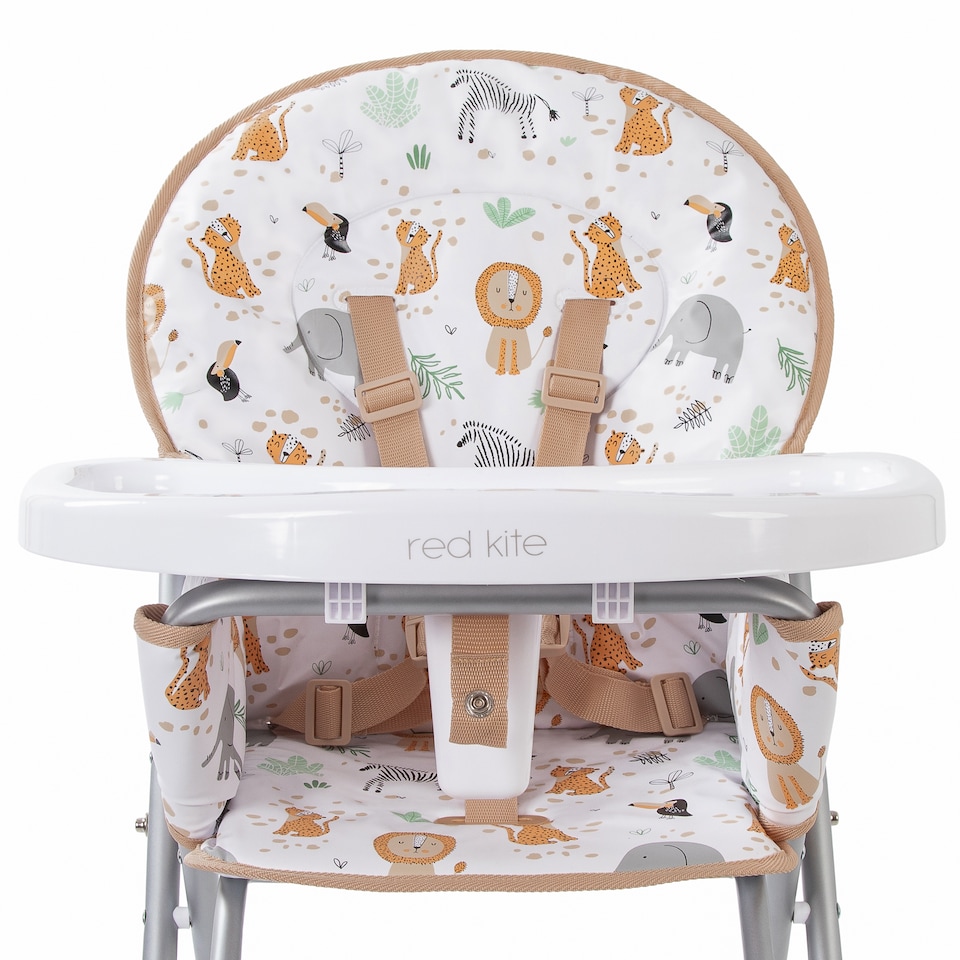 image 1 of Red Kite Feed Me Compact Highchair - Jungle Tots | Multi | Jungle Tots | One Size | 1