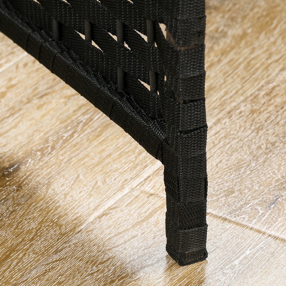 image 1 of HOMCOM 6 Panel Folding Room Divider, Freestanding Privacy Screen for Living Room, Bedroom and Office, 240 x 170cm, Black | Black