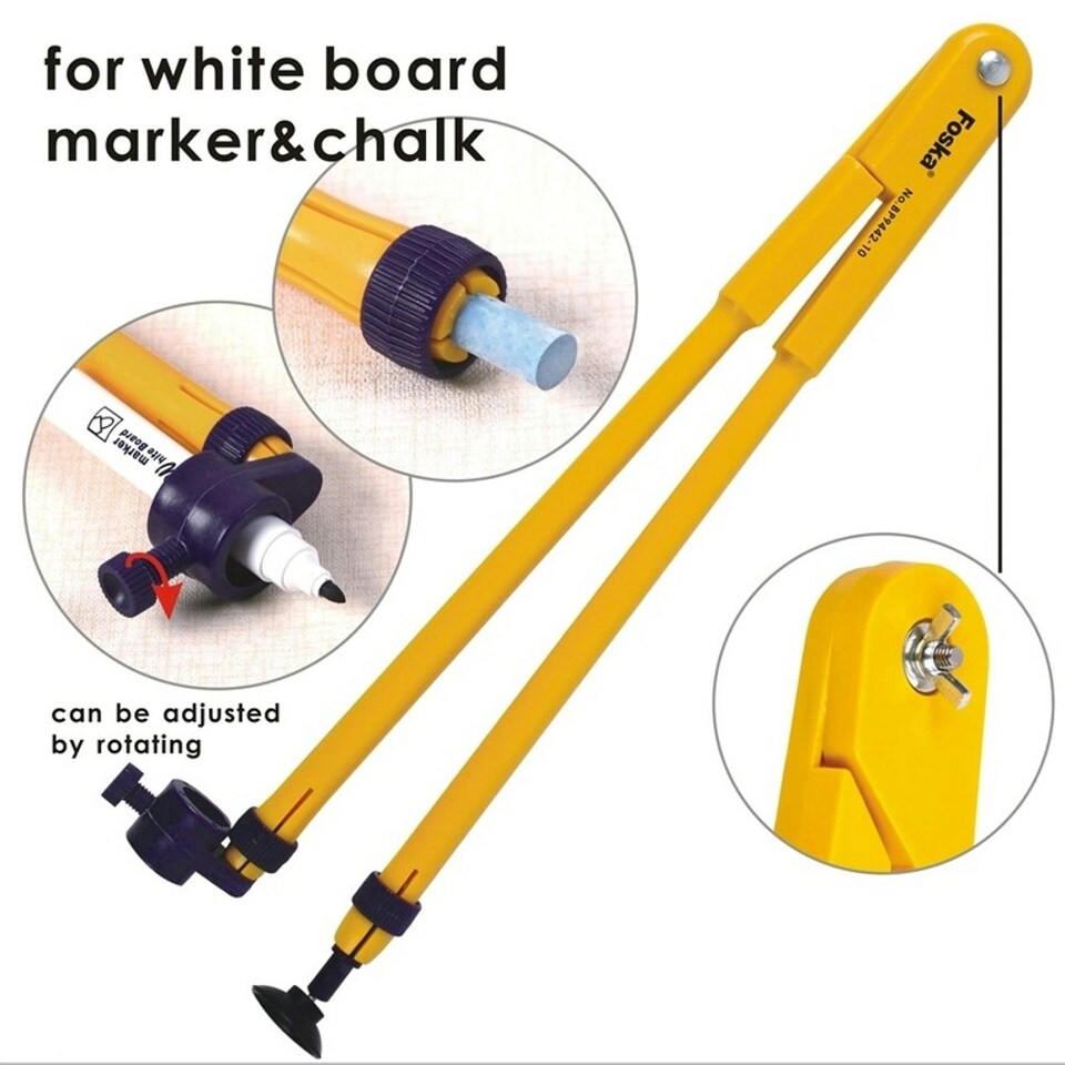 image 1 of 45cm Classroom Compass Ruler for Chalk and White Board Marker