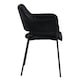 image 3 of Lima Dining Chair with Armrest in Black Set of 2