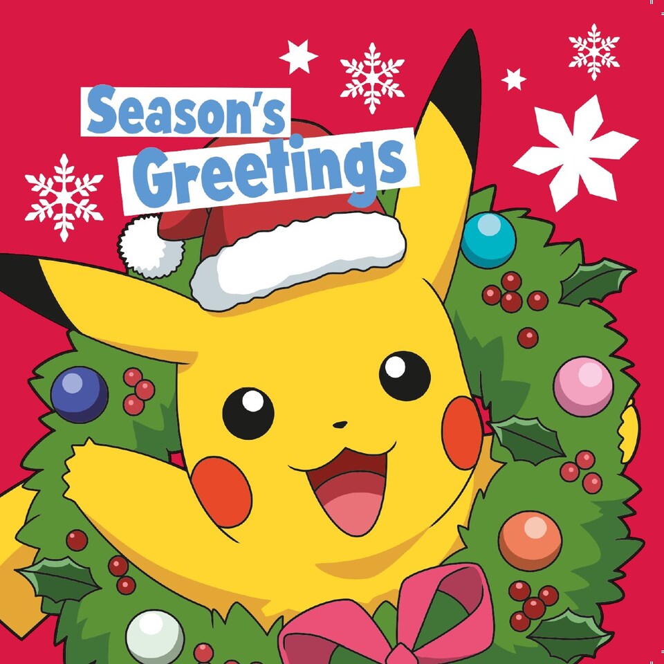 image 1 of Pokemon Multipack of 12 Christmas Cards