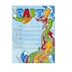 image 5 of Pack of 20 Quality Blue Retro Party Invitations with Envelopes by Carlton Cards