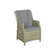 image 2 of Wentworth 5 Pc Deluxe Gas Reclining Chair Set - Synthetic Rattan - H45 x W60 x L60 cm - Beige