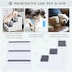 image 4 of PawHut 3 Step Wooden Dog Steps Pet Stairs Cat Ladder for Bed with Storage White