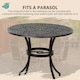 image 4 of Outsunny 5 PCs Coffee Table Chairs Outdoor Garden Furniture Set