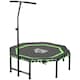 image 1 of HOMCOM Foldable Trampoline with Adjust Handle, Max Load 100 KG - Green