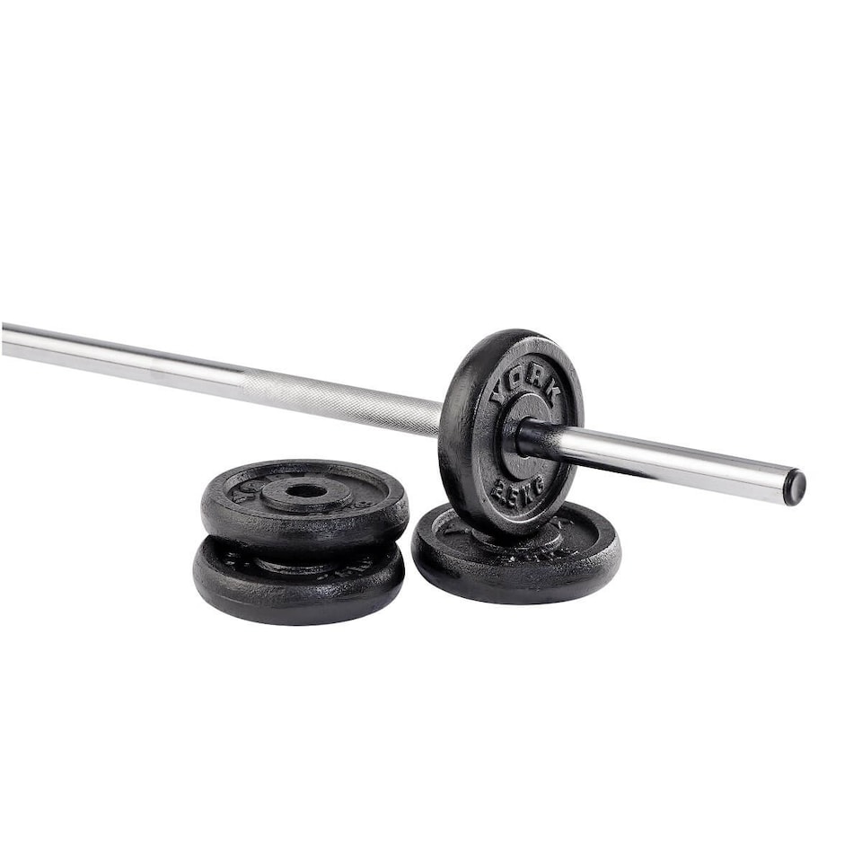 York 4×2.5kg Cast Iron 1" Standard Weight Plates