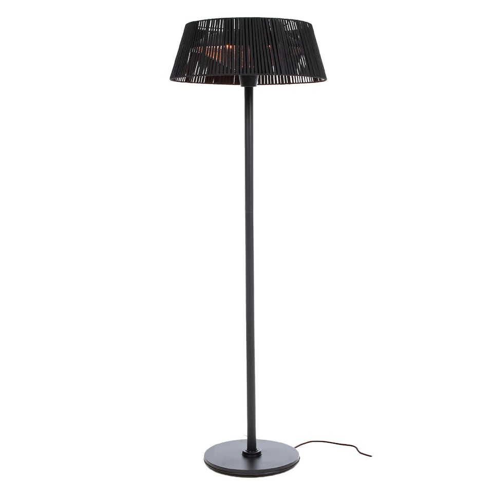 JSH Caldo Freestanding Patio Heater Standard Lamp 2000W 2KW Halogen for Decking | Black