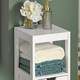 image 10 of SoBuy FRG127-W,Narrow Bathroom Cabinet with 2 Drawers and 1 Shelf | White | White