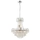 image 5 of Amadis 6 Light Ceiling Pendant Chrome, Clear Faceted Glass Beads, E14