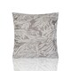 image 1 of Botanic Floral Soft Chenille 45cm x 45cm Silver Cushion Set of 4 | Silver | White | 45cm x 45cm x 10cm | 4