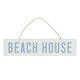 image 1 of Something Different Beach House Door Sign - White/Light Blue - 30cm x 7cm x 0.8cm
