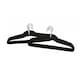 image 4 of Oypla Pack of 20 Black Non-Slip Space Saving Velvet Clothes Garment Coat Suit Hangers