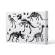 image 1 of Stylish Dinosaur Silhouettes (Canvas Print) 61 x 91 x 4cm