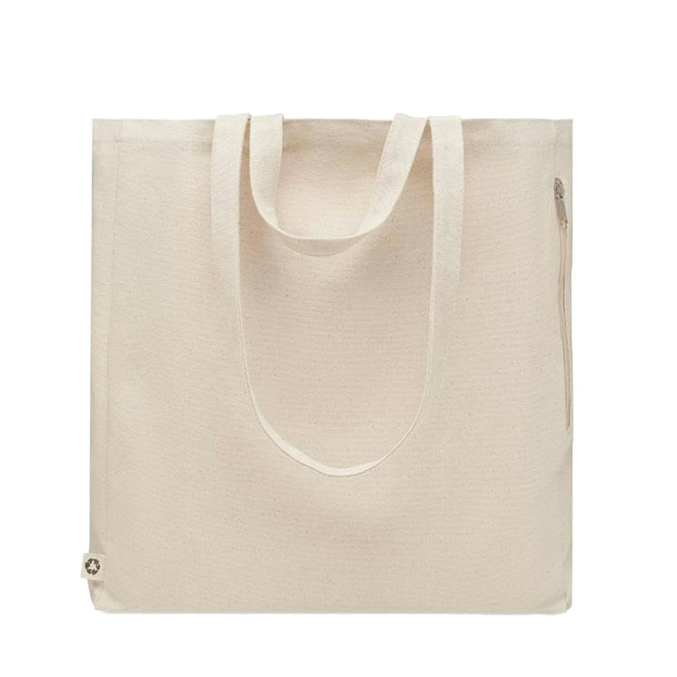 image 1 of MidOcean GAVE Recycled Cotton Shopper Bag - Beige - 12cm x 38cm x 38cm | Brown