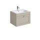 image 1 of Balterley Wall Hung 1 Drawer Unit with Stone Basin 1 Tap Hole | Grey | 431 x 600 x 453mm